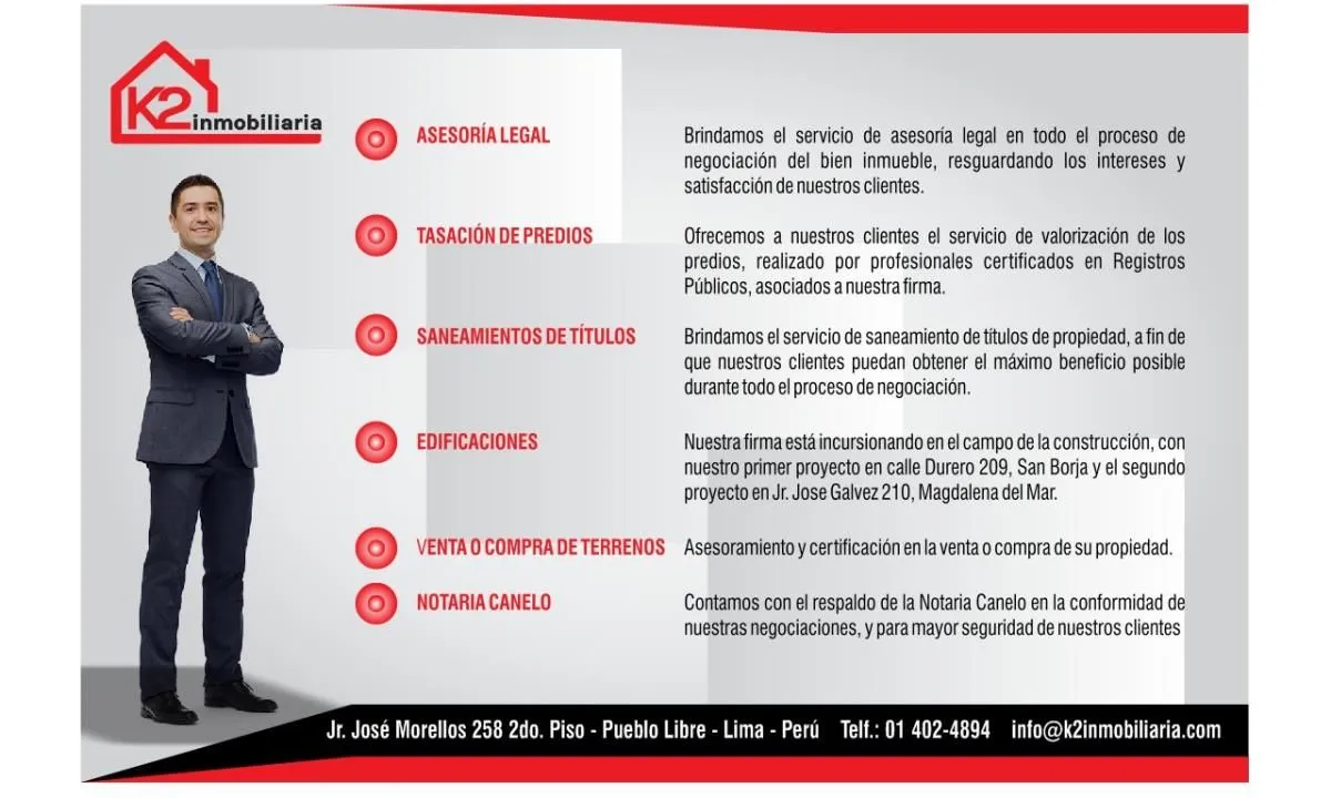 La imagen 1 de la Empresa INMOBILIARIA K2 SAC